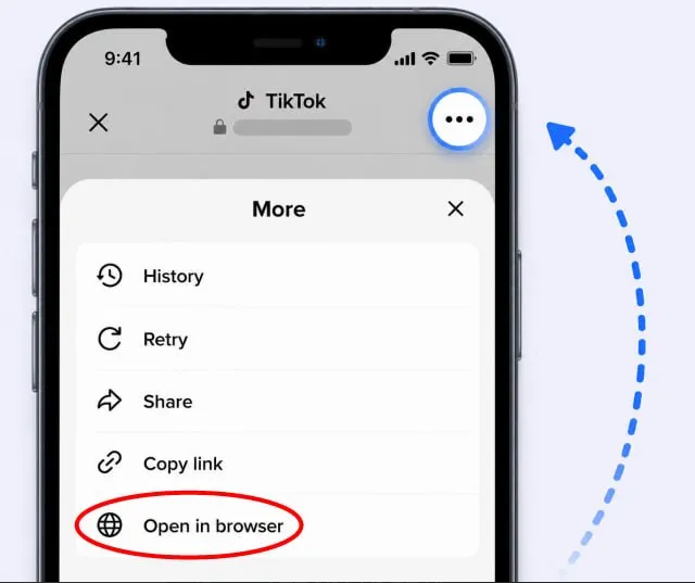 Guia para abrir no Safari